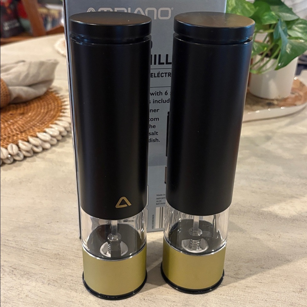 Ambiano Electric Salt and Pepper Mill Set